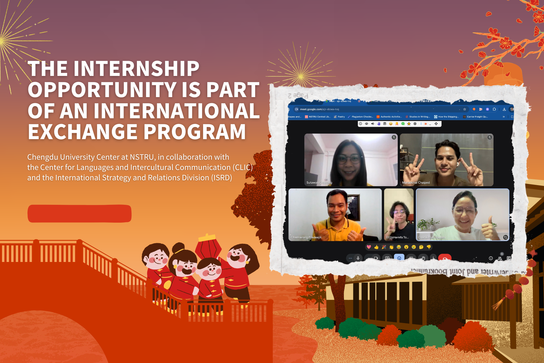 THE INTERNSHIP OPPORTUNITY IS PART OF AN INTERNATIONAL EXCHANGE PROGRAM ...
