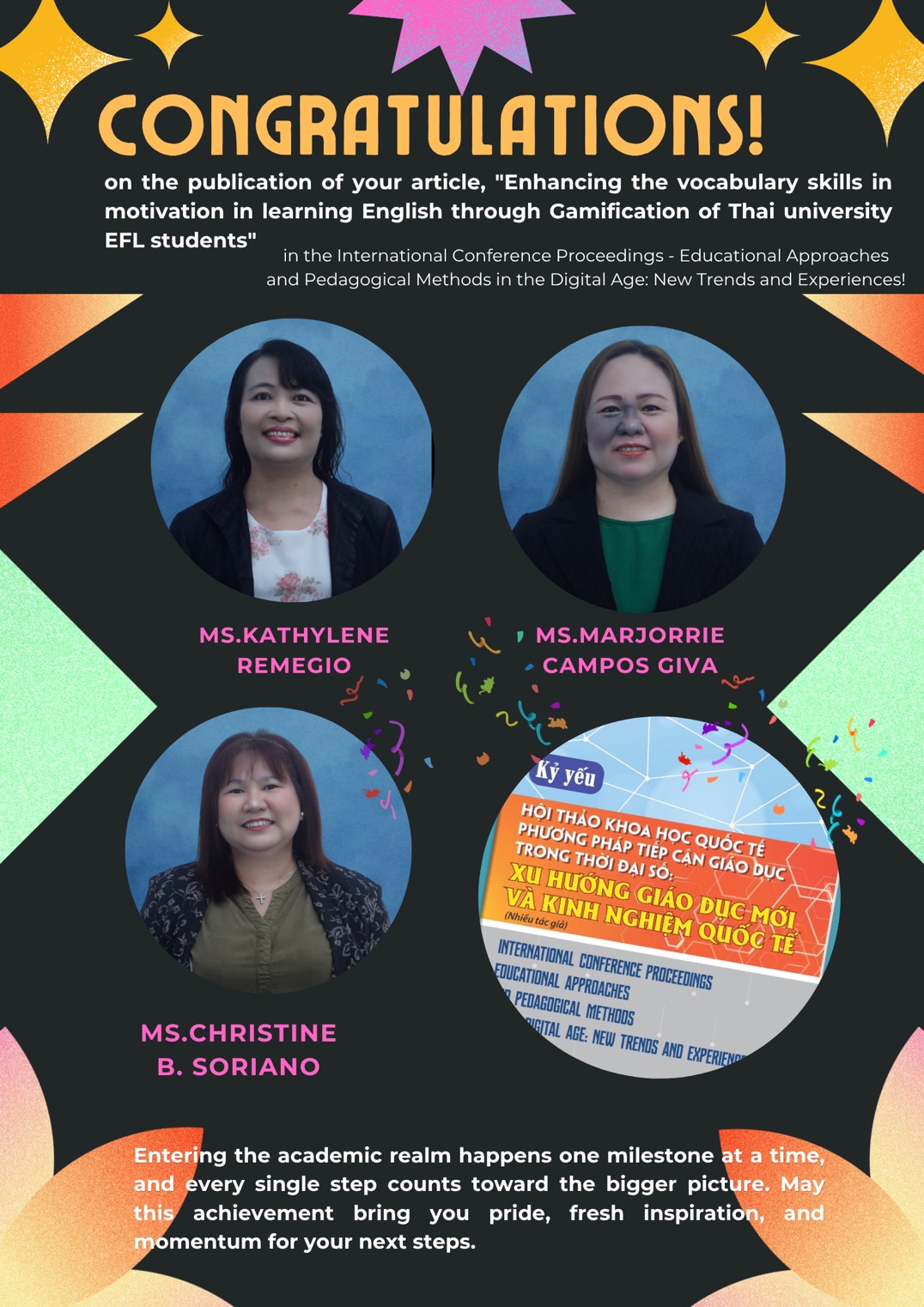 Congratulations to CLIC International Faculty Members on Their Academic Publication in the AsTEN Conference e-Proceedings